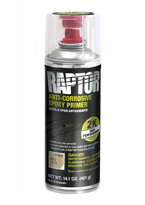 RAPTOR™ U-POL 2К эпоксидный антикоррозийный грунт в аэрозоле, 400мл. 