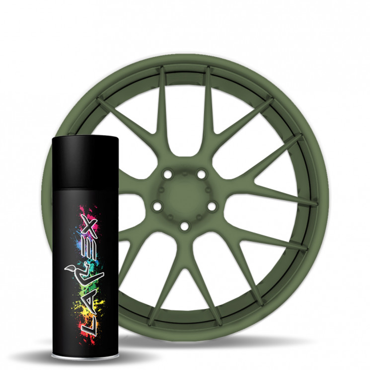 Жидкая резина Larex Camo Green - камуфляжный зеленый матовый баллончик