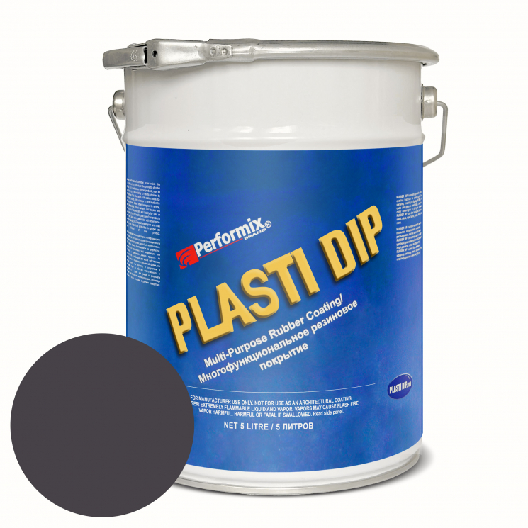 Банка Plasti Dip Gunmetal 5л. - серая матовая