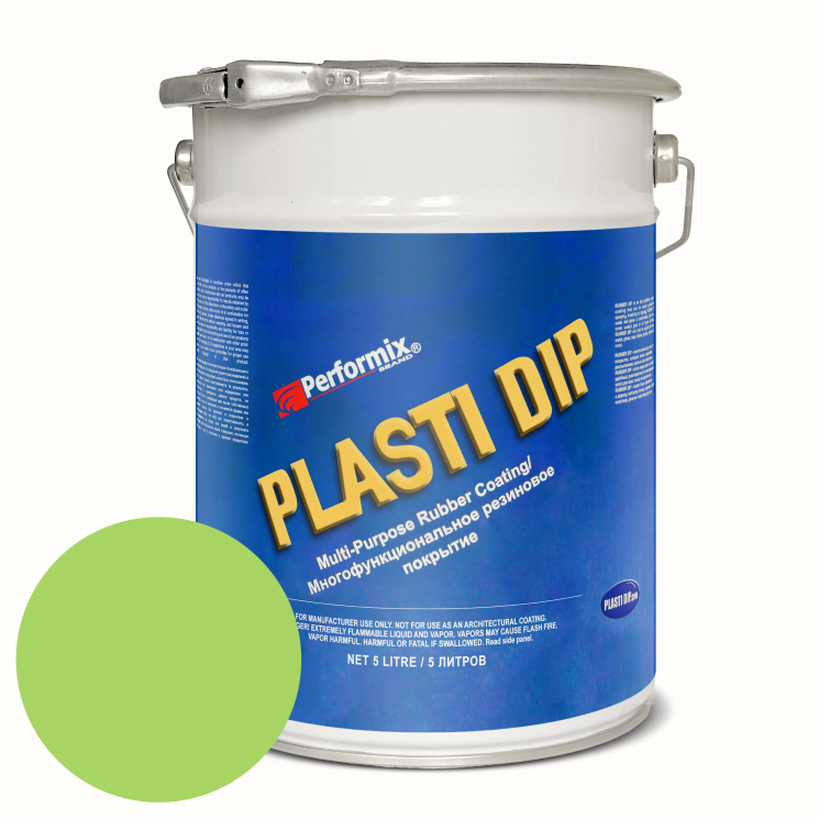 Банка Plasti Dip Electric Lime 5л. - лаймово-зеленая матовая