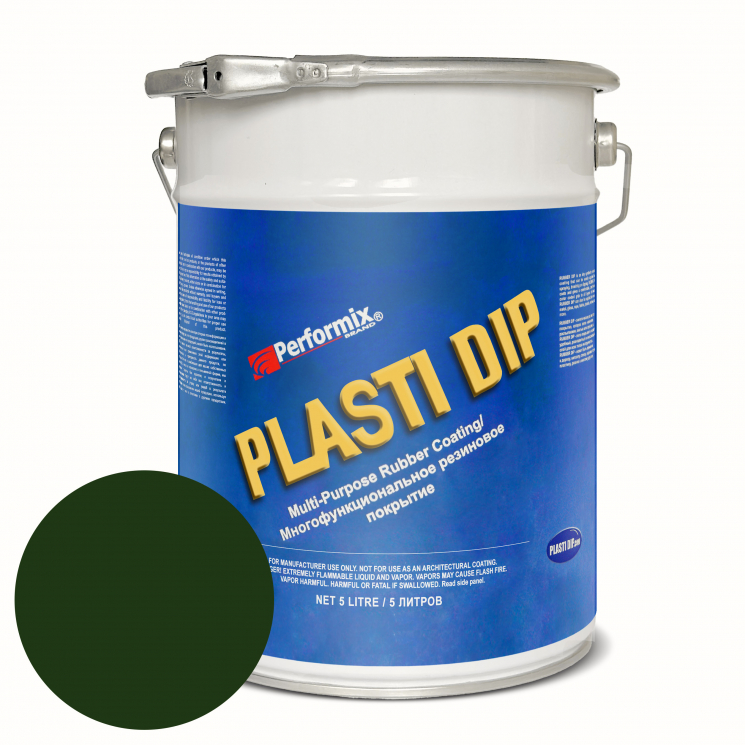 Банка Plasti Dip Camo Green 5л. - камуфляжно-зеленая матовая